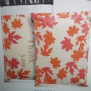 KESOTE Autumn Leaf Poly Mailers (24) Plastic Opened